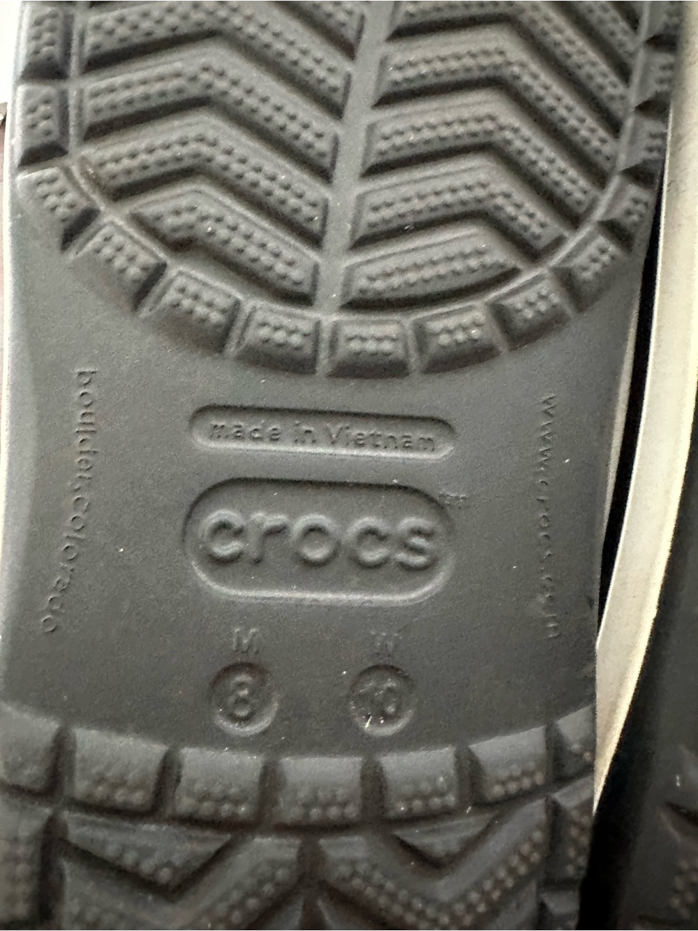 Size 10 Crocs Women’s Crocs and Clogs Black White Comfort Slip On Shoes - Picture 8 of 10